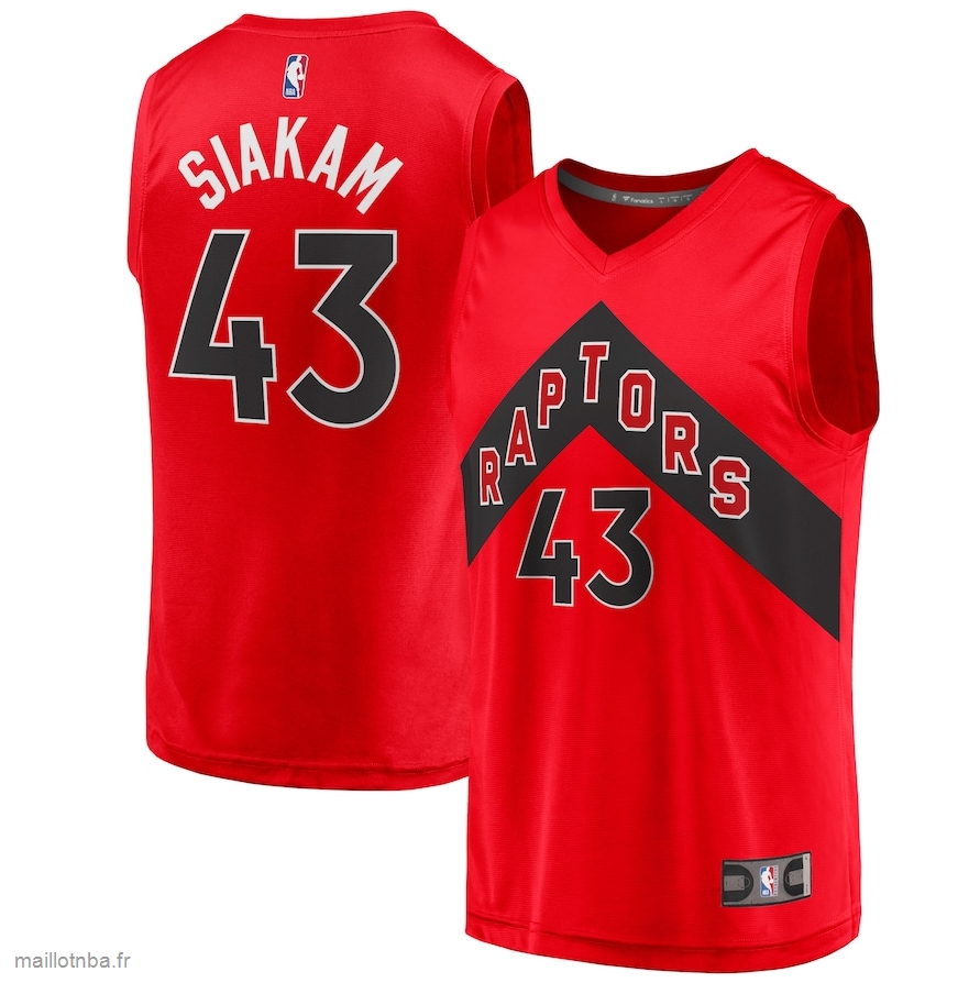 Maillot Toronto Raptors Pascal Siakam Fanatics Branded Red 2020/21 Fast Break Replica Player Jersey - Icon Edition